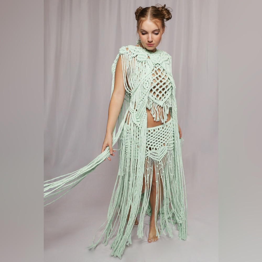 Original GoodVibeGoda Handmade Macramé Rope Dress